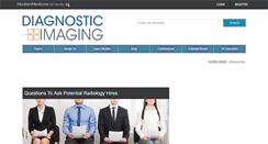 Desktop Screenshot of diagnosticimaging.com