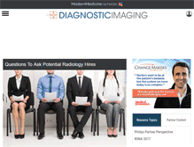 Tablet Screenshot of diagnosticimaging.com